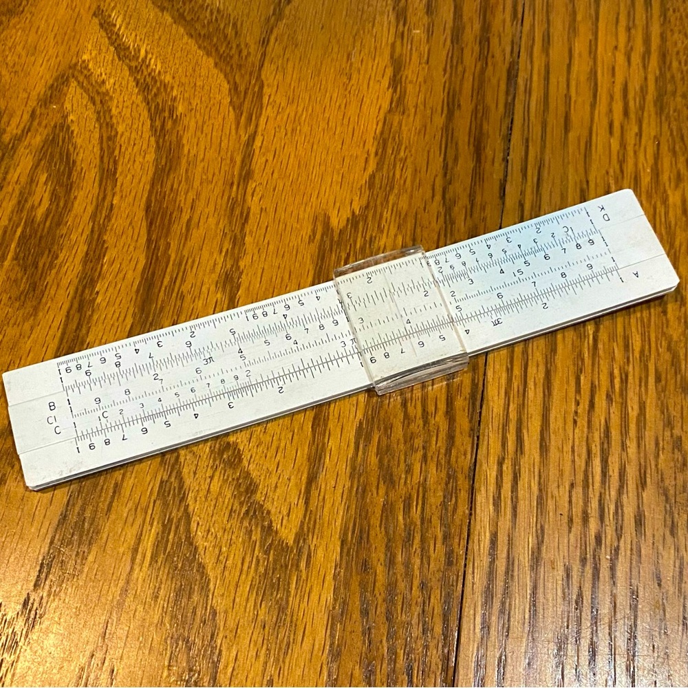 Vintage Miniature Slide Rule